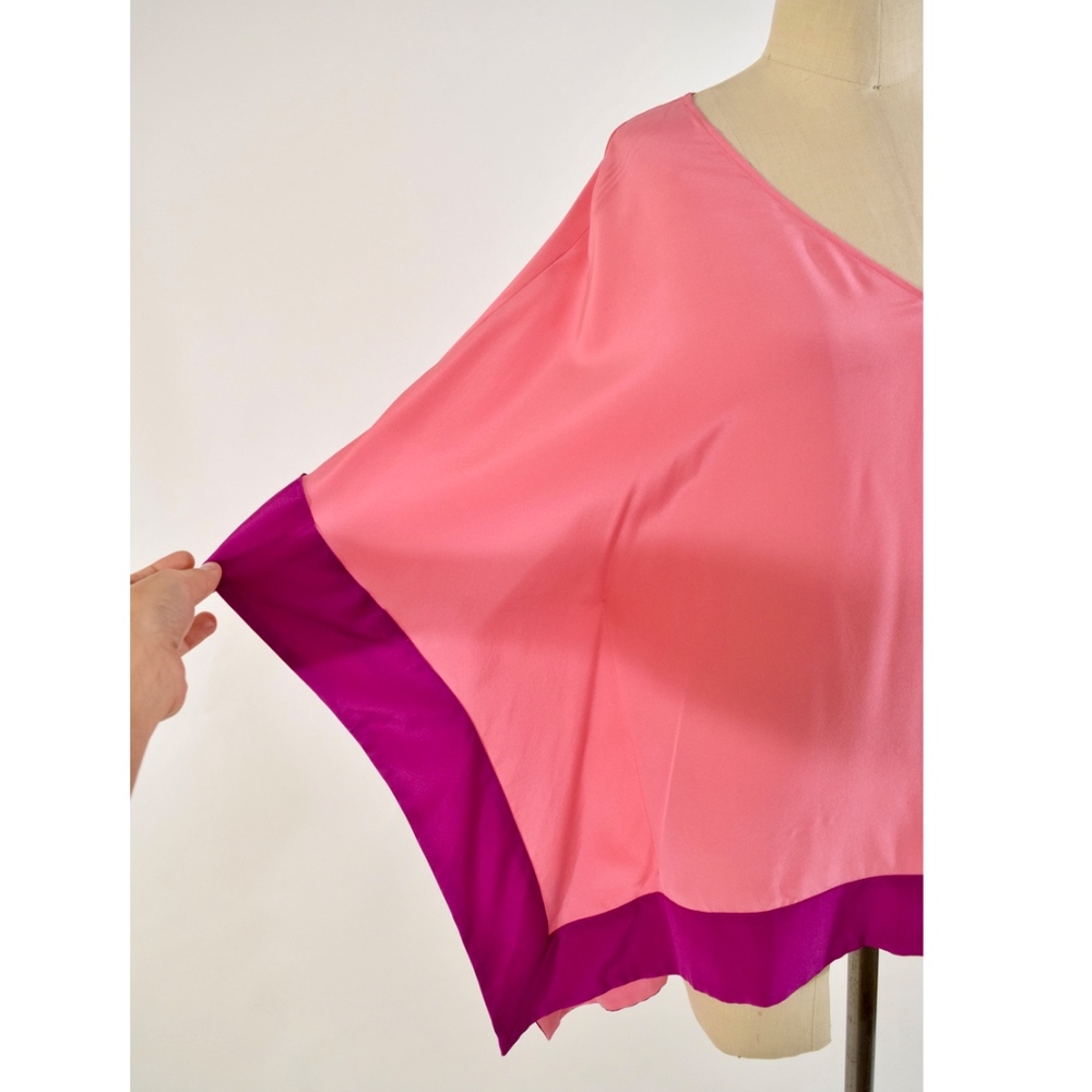 ❌SOLD❌Jay Godfrey Oversized Silk Batwing Blouse - Picture 2 of 5
